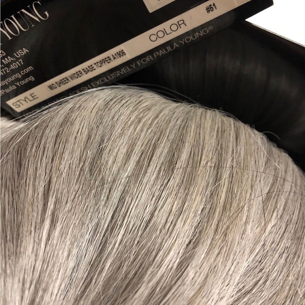 Elegant Silver Gray Women's Hair Wig - Picture 5 of 16